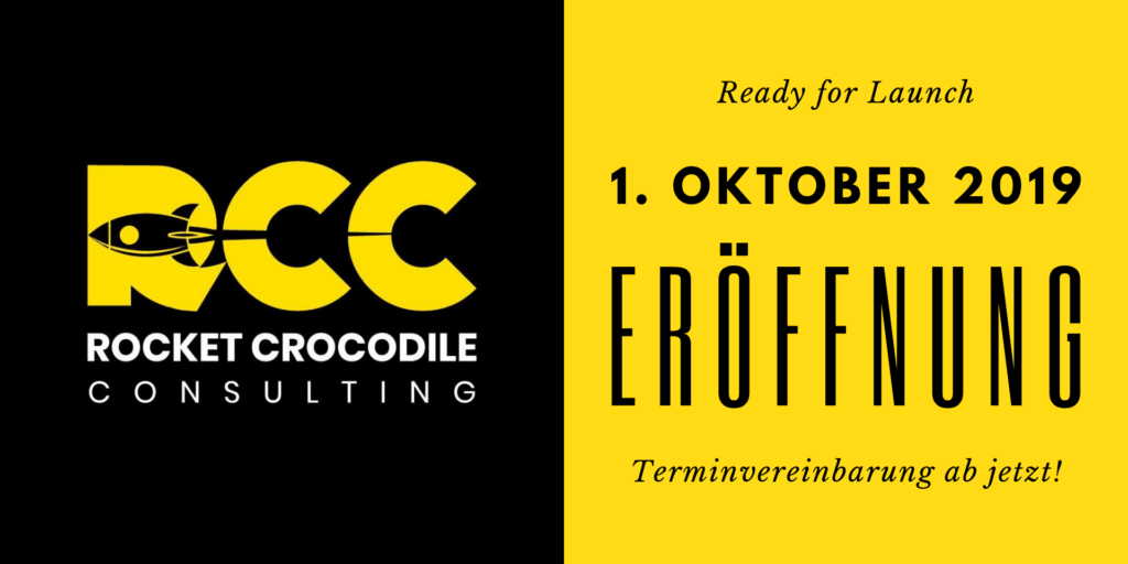 Eröffnung von Rocket Crocodile Consulting am 1. Oktober 2019